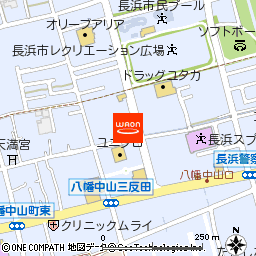 手もみの殿堂らくやん長浜店付近の地図