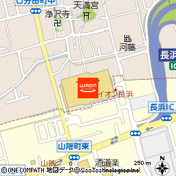 イオン長浜店付近の地図