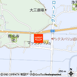 マックスバリュ白山店付近の地図