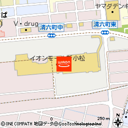 イオンモール新小松付近の地図