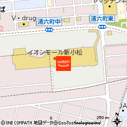 イオンスタイル新小松付近の地図