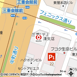 津支店付近の地図