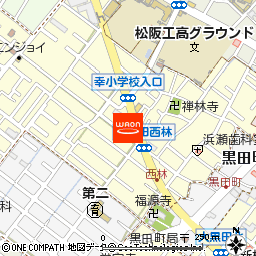 サイクルハウスミヤタ大黒田店付近の地図