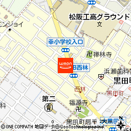 サイクルハウスミヤタ大黒田店付近の地図