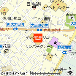 マックスバリュサンフラワー店付近の地図