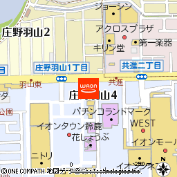 パステル　イオンタウン鈴鹿店付近の地図