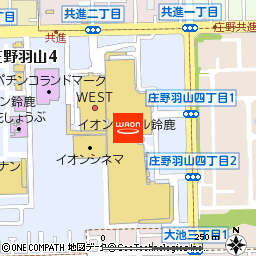 イオン鈴鹿店付近の地図