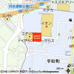 イオン松任店付近の地図