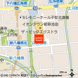 ザ・ビッグエクストラ岐阜池田店付近の地図