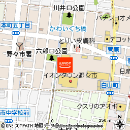 マックスバリュ野々市店付近の地図