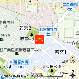 十笑屋　若宮店付近の地図