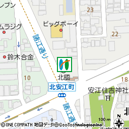 北安江支店付近の地図