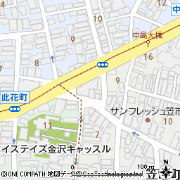 金沢駅前支店（本店営業部内）付近の地図