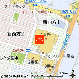 メガスポーツ桑名店付近の地図