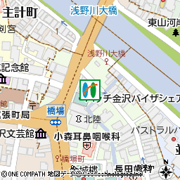 浅野川支店付近の地図