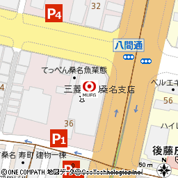桑名支店付近の地図
