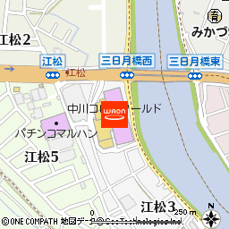 コロナキャットボウル　中川店付近の地図