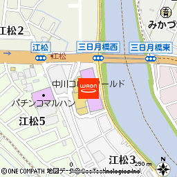 コロナキャットボウル　中川店付近の地図