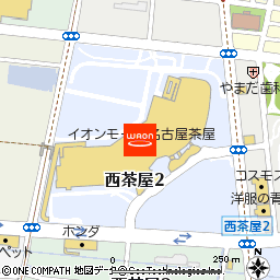 イオンモール名古屋茶屋付近の地図