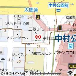 中村支店付近の地図