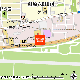 マックスバリュ各務原那加店付近の地図