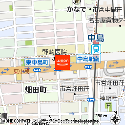 アイセイ薬局　中島店付近の地図