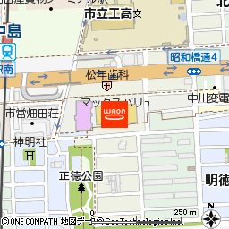 マックスバリュ昭和橋通店付近の地図
