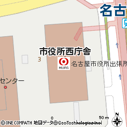名古屋市役所出張所付近の地図