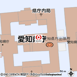 愛知県庁出張所付近の地図