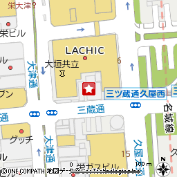 ＳＢＪ銀行名古屋支店付近の地図