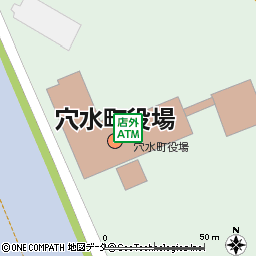 穴水町役場付近の地図