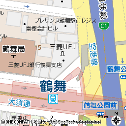 鶴舞支店付近の地図