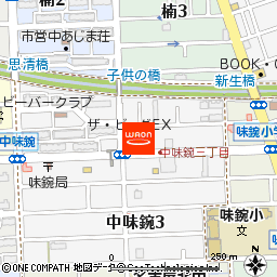 B&D 味鋺店付近の地図