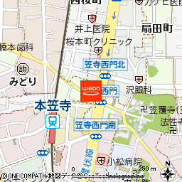 マックスバリュエクスプレス笠寺店付近の地図