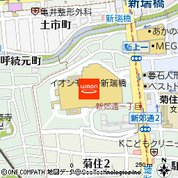 イオン新瑞橋店付近の地図