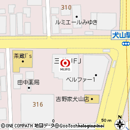犬山支店付近の地図