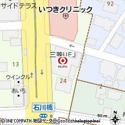 石川橋支店付近の地図