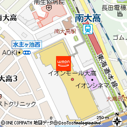 イオン大高店付近の地図