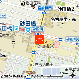 マックスバリュ砂田橋店付近の地図