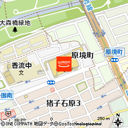 イオン名古屋東店付近の地図