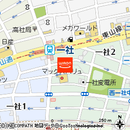 クアトロバールＭ４一社店付近の地図