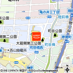 イオンメイトピア店付近の地図