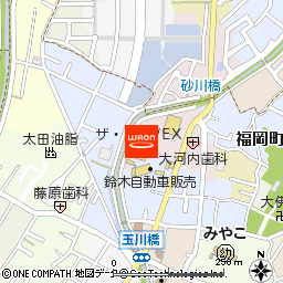 ザ・ビッグエクスプレス岡崎福岡店付近の地図