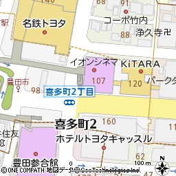 豊田支店付近の地図