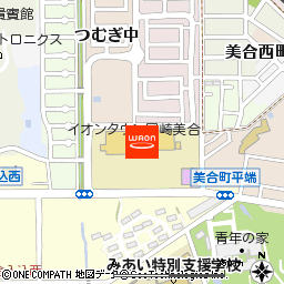 イオンタウン岡崎美合付近の地図