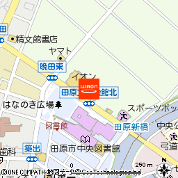 イオン田原店付近の地図