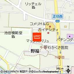 マックスバリュ上市店付近の地図