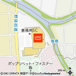 イオン豊橋南店付近の地図