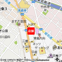 葵町支店付近の地図