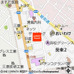 ザ・ビッグ浜松葵町店付近の地図